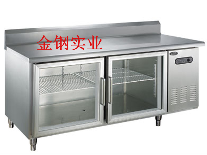 不锈钢保鲜玻璃工作台
